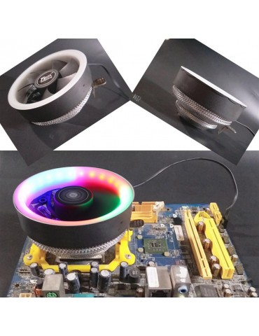 Computer luminous radiator CPU cooling fan desktop diy fan AMDintel multi-platform transparent downpress matching 5-color fan