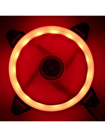 Chariot 12CM LED aurora eclipse aurora monochrome chassis fan red blue green white four colors available white