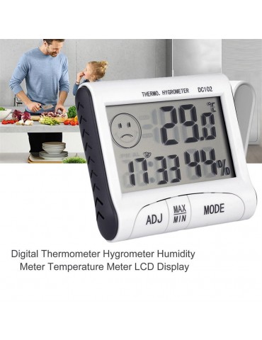 Digital Thermometer Hygrometer Humidity Meter Temperature Meter LCD Display